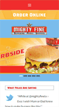 Mobile Screenshot of mightyfineburgers.com